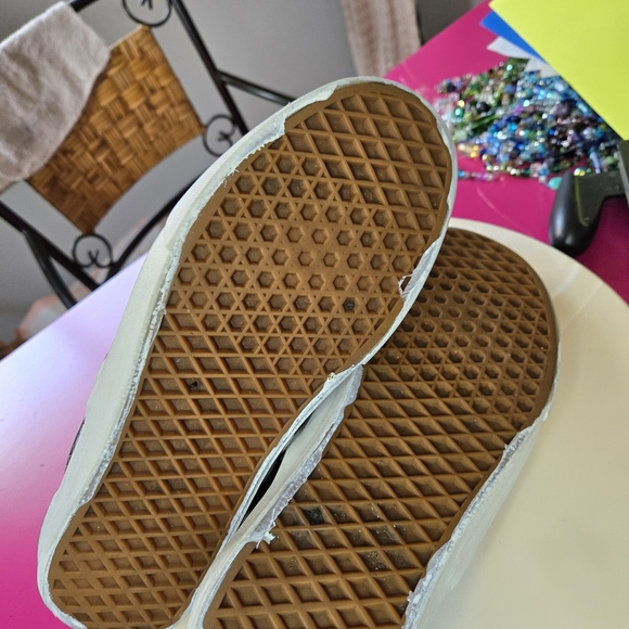 Vans Black Woven Leather Slip-On Loafers - Picture 7 of 9